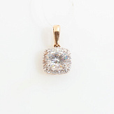 Подвеска золото 585, общий вес - 1.05 г, чистый вес - 0.657 г