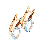 Серьга золото 585, общий вес - 1.27 г, чистый вес - 0.83 г