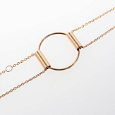 Браслет золото 585, общий вес - 3.45 г, чистый вес - 3.45 г, 16.5 см