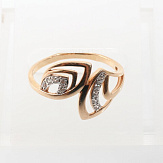 Кольцо золото 585, общий вес - 2.13 г, чистый вес - 2.03 г