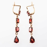 Серьга золото 585, общий вес - 2.305 г, чистый вес - 1.035 г