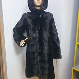 Меховое пальто, норка, размер 46