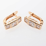 Серьга золото 585, общий вес - 1.32 г, чистый вес - 1.132 г