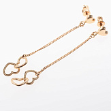 Серьга золото 585, общий вес - 1.09 г, чистый вес - 1.09 г